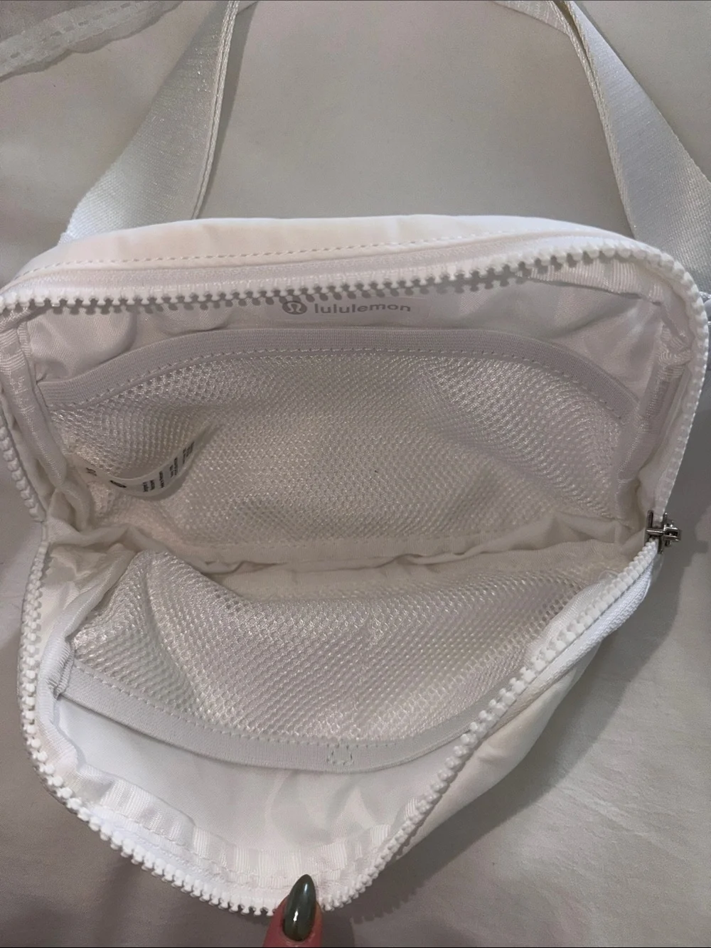 lululemon athletica White Crossbody Belt Bag NWOT